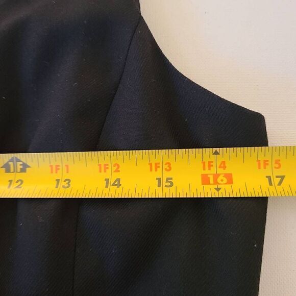 Brooks Brothers Womens Black Wool Sleeveless Lined V Neck Sheath Dress 8P - Picture 6 of 11